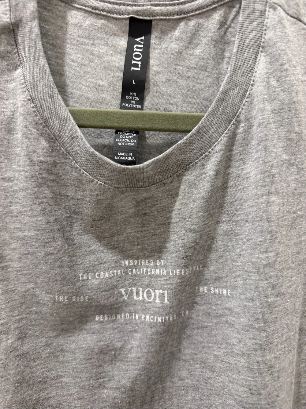 Vuori Tank Size Large Grey